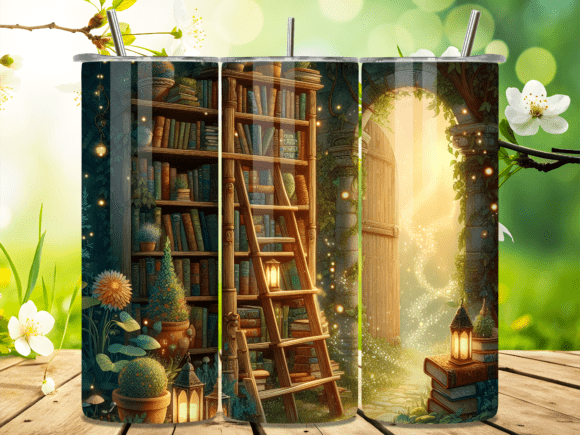 Enchanted Library Garden Archway Tumbler Wrap Review
