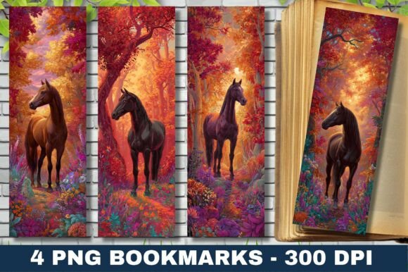 Fantasy Red Forest Horse Art Bookmark: A Brand Designer’s Review for Crafts
