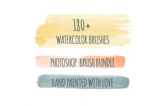 Handmade Watercolor PS Brushes for Real Craft Projects