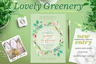 How Lovely Greenery Wedding Card III Elevates Local Business Branding