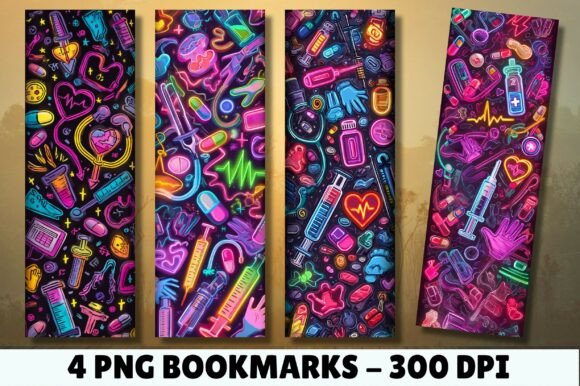 Neon Medical Stethoscope Art for Crafts: A Bold Design Asset Review