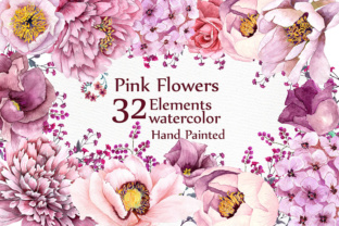 Pink Watercolor Flowers: A Versatile Illustration for Content Creators