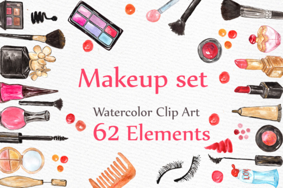 Watercolor Makeup Clipart for Handmade Businesses: A Crafty Review